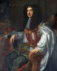 Le roi Charles II en robes de la Jarretière